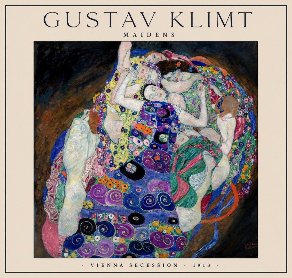 Klimt Maidens No1 - Juliste