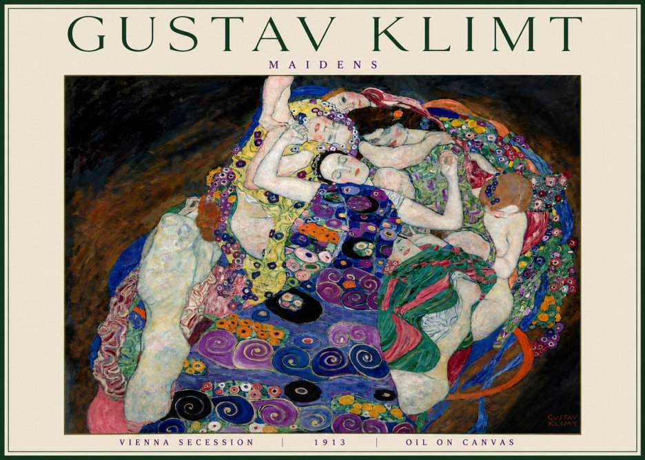 Klimt Maidens No4 - Juliste