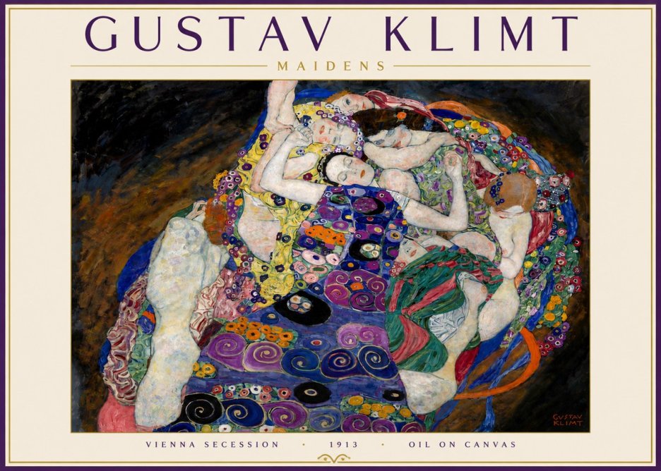 Klimt Maidens No5 - Juliste