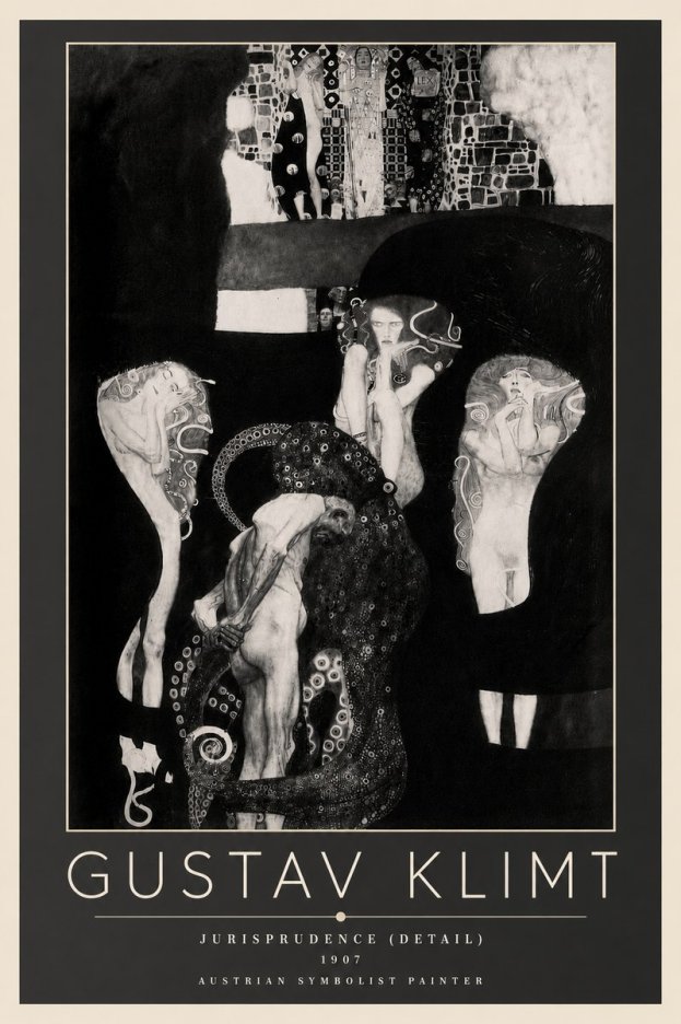 Klimt Jurisprudence (Detail) No5 - Juliste