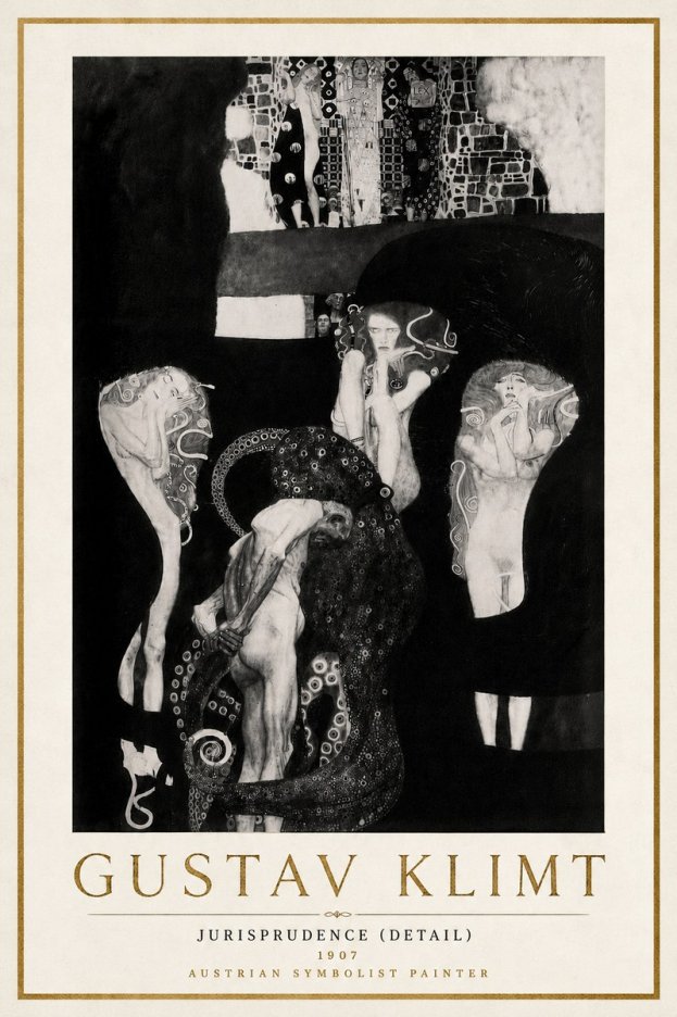 Klimt Jurisprudence (Detail) No6 - Juliste