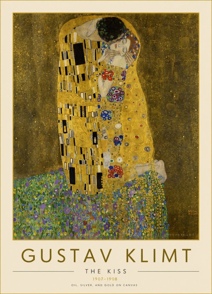 Klimt The Kiss No2 - Juliste