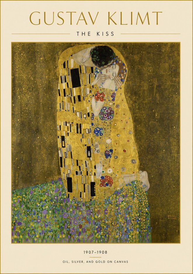 Klimt The Kiss No3 - Juliste