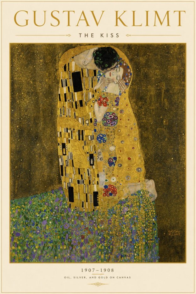 Klimt The Kiss No6 - Juliste