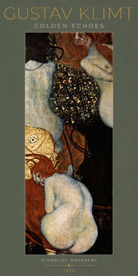 Klimt Golden Echoes No5 - Juliste