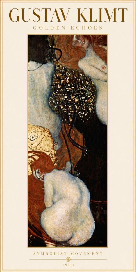 Klimt Golden Echoes No6 - Juliste