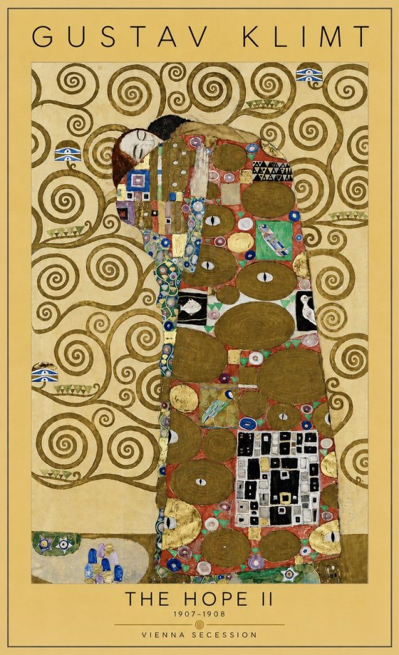 Klimt The Hope Ii No5 - Juliste