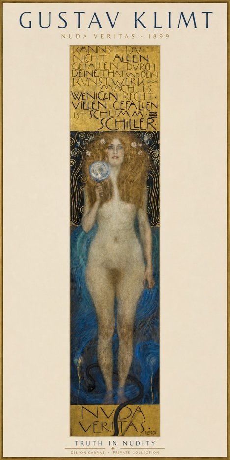 Klimt Nuda Veritas No3 - Juliste