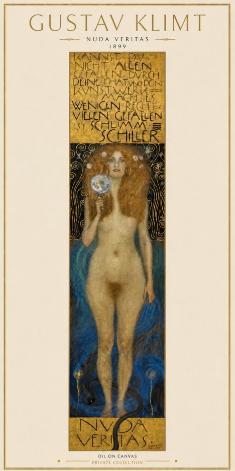 Klimt Nuda Veritas No6 - Juliste