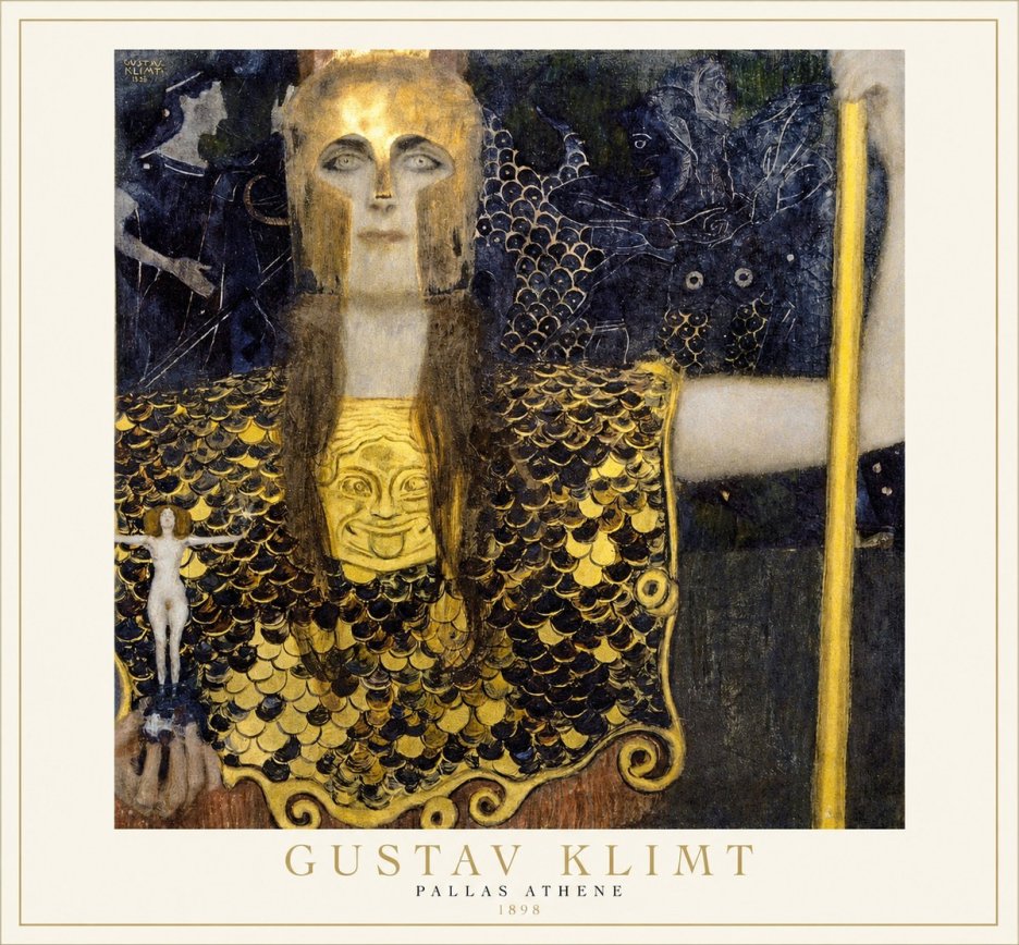 Klimt Pallas Athene No1 - Juliste