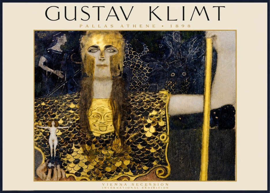 Klimt Pallas Athene No2 - Juliste