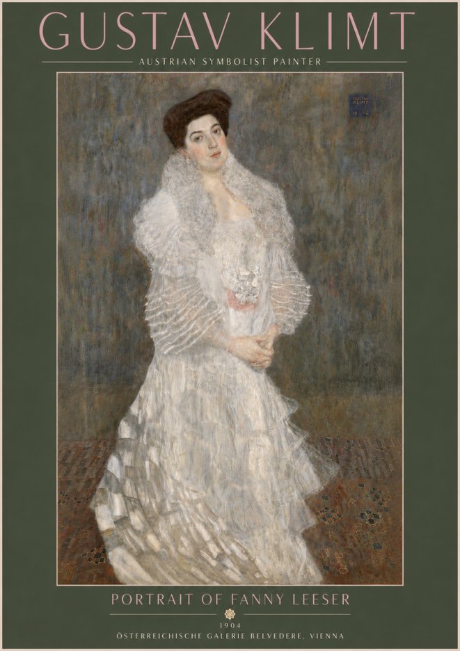 Klimt Portrait of Fanny Leeser No5 - Juliste