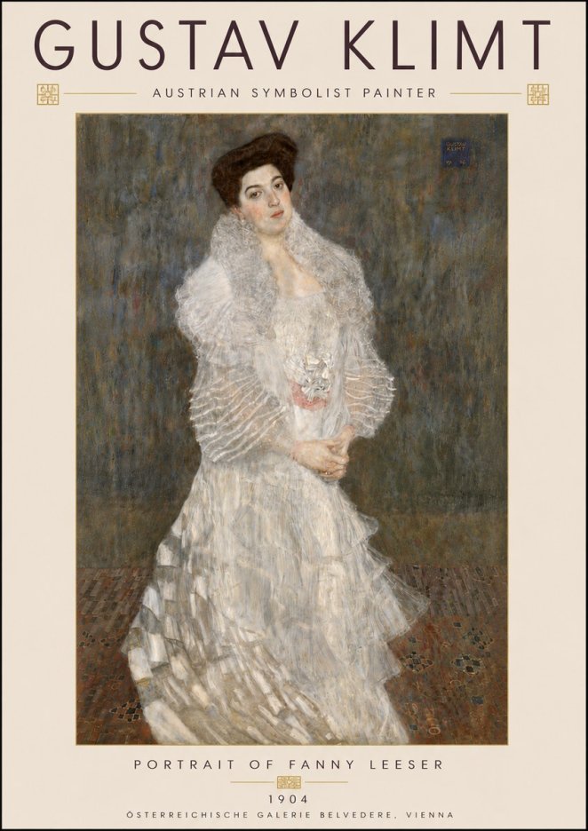 Klimt Portrait of Fanny Leeser No6 - Juliste