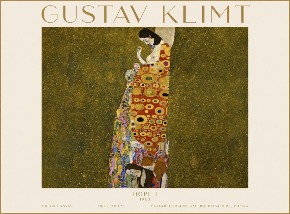 Klimt Hope I No3 - Juliste