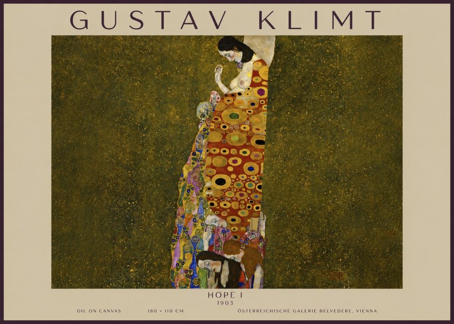 Klimt Hope I No5 - Juliste