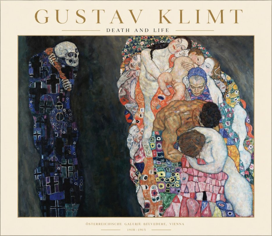 Klimt Death and Life No1 - Juliste