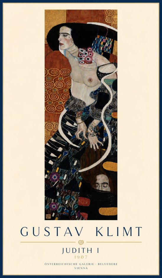 Klimt Judith I No5 - Juliste
