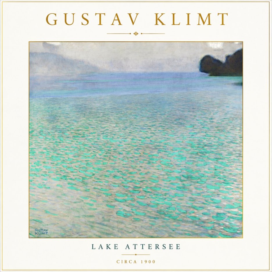 Klimt Lake Attersee No3 - Juliste