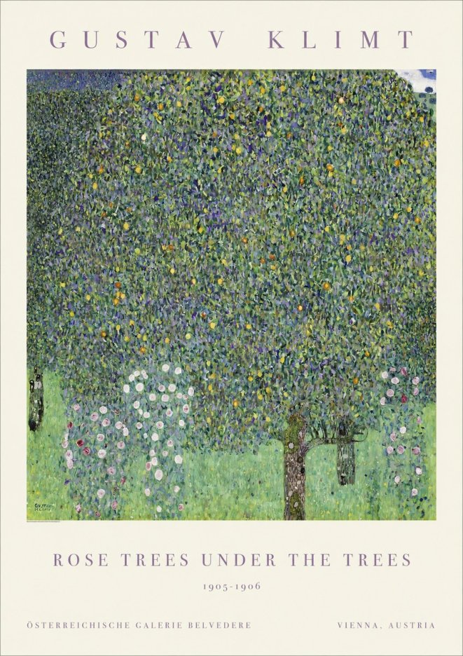 Klimt Rose Trees Under the Trees No1 - Juliste