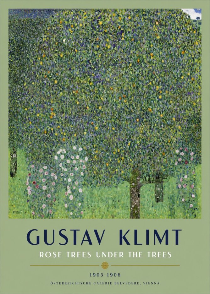 Klimt Rose Trees Under the Trees No2 - Juliste