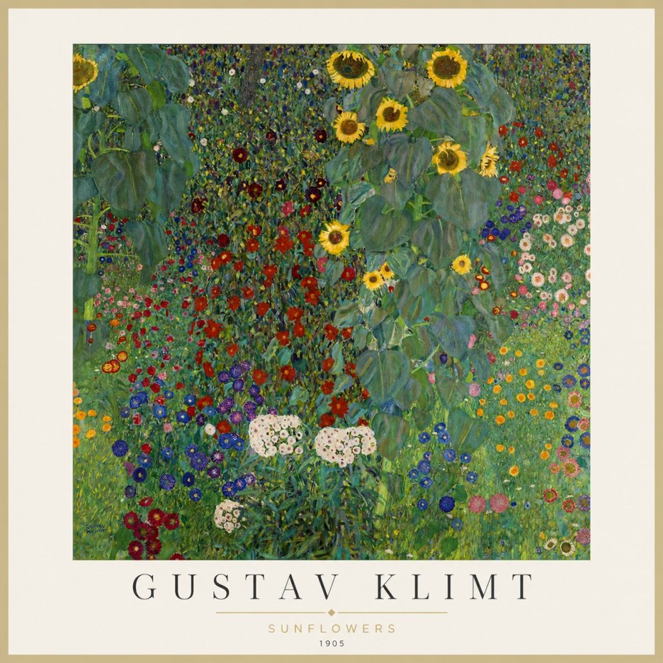 Klimt Sunflowers No1 - Juliste