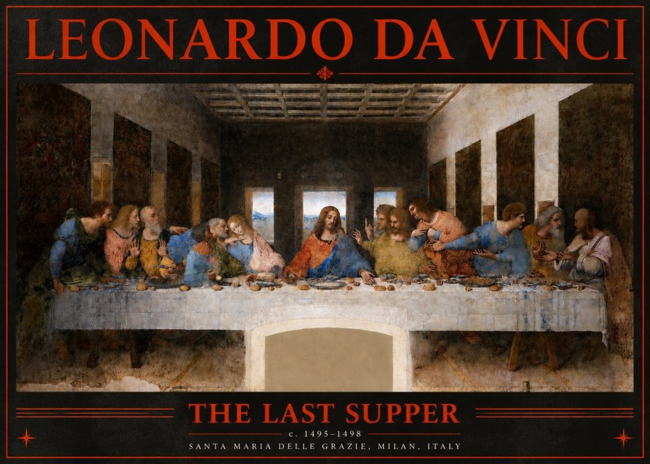 Leonardo da Vinci The Last Supper No3 - Juliste