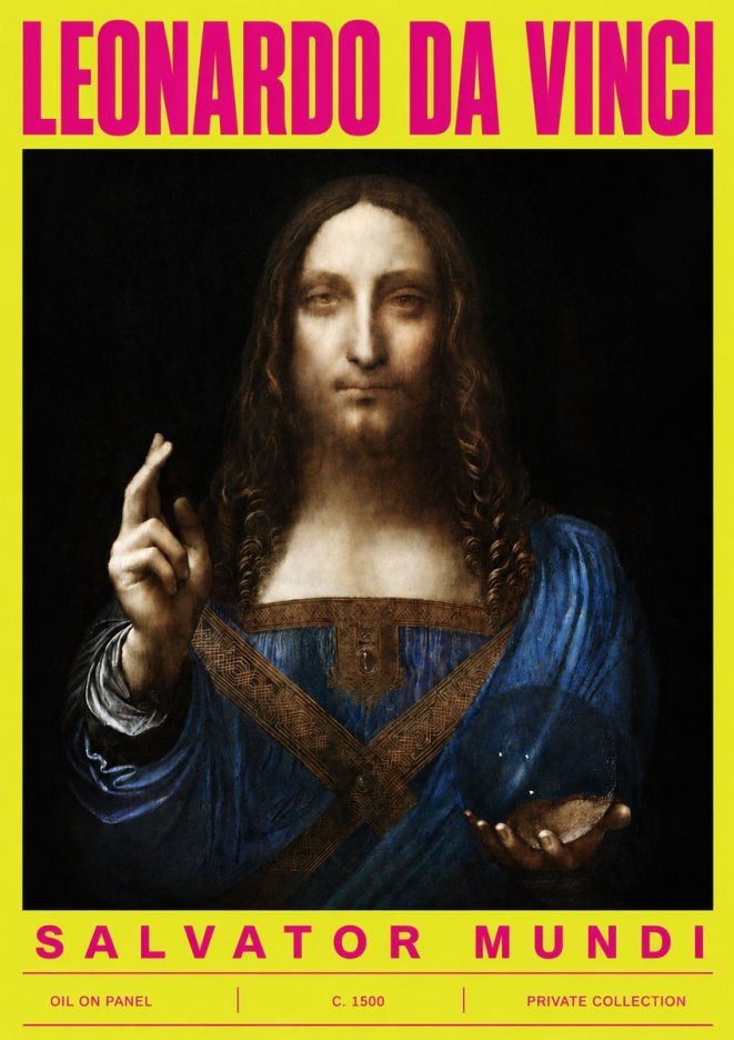 Leonardo da Vinci Salvator Mundi No5 - Juliste