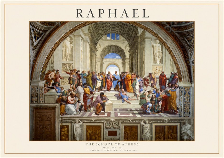 Raphael The School of Athens No1 - Juliste