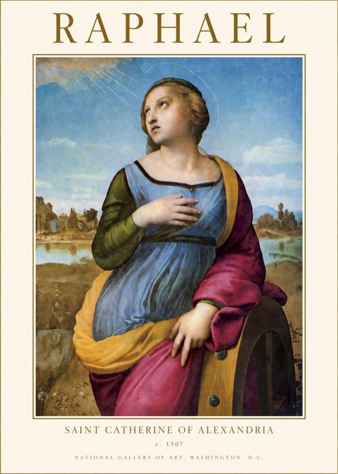 Raphael Saint Catherine of Alexandria No1 - Juliste