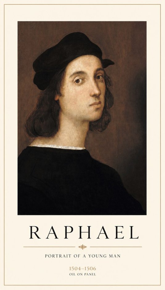 Raphael Portrait of a Young Man No1 - Juliste