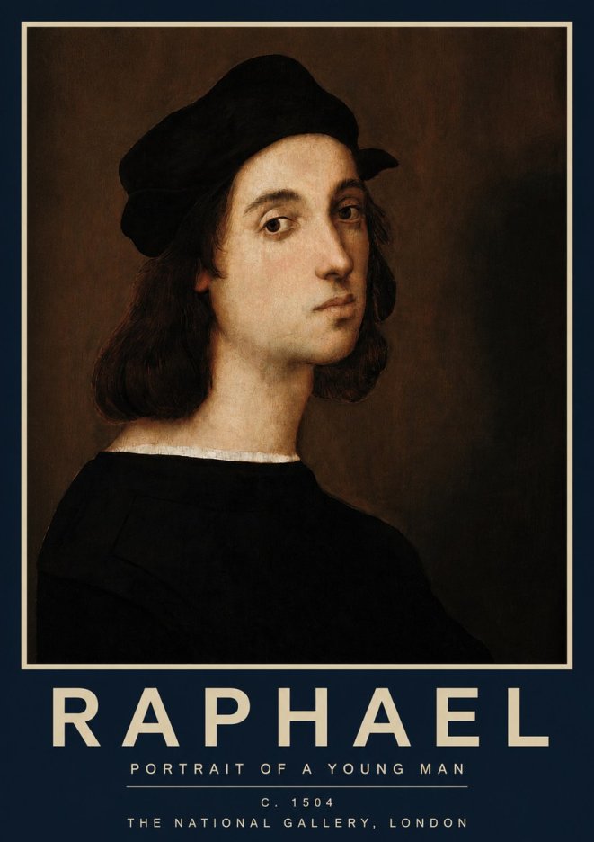 Raphael Portrait of a Young Man No2 - Juliste