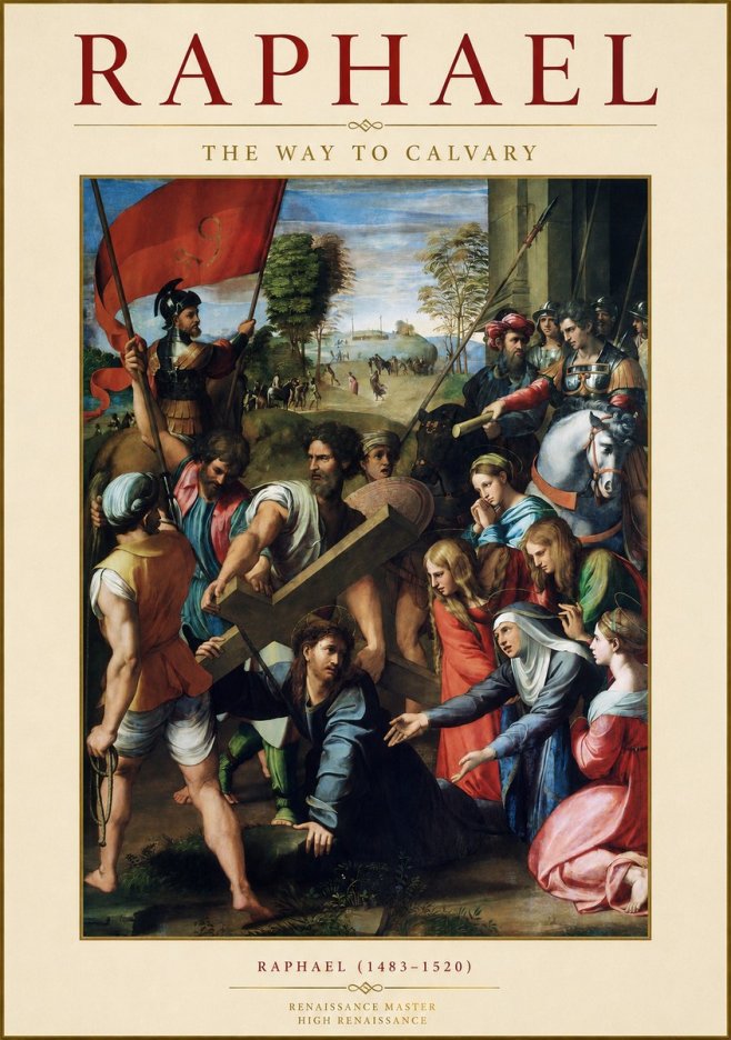 Raphael The Way to Calvary No1 - Juliste