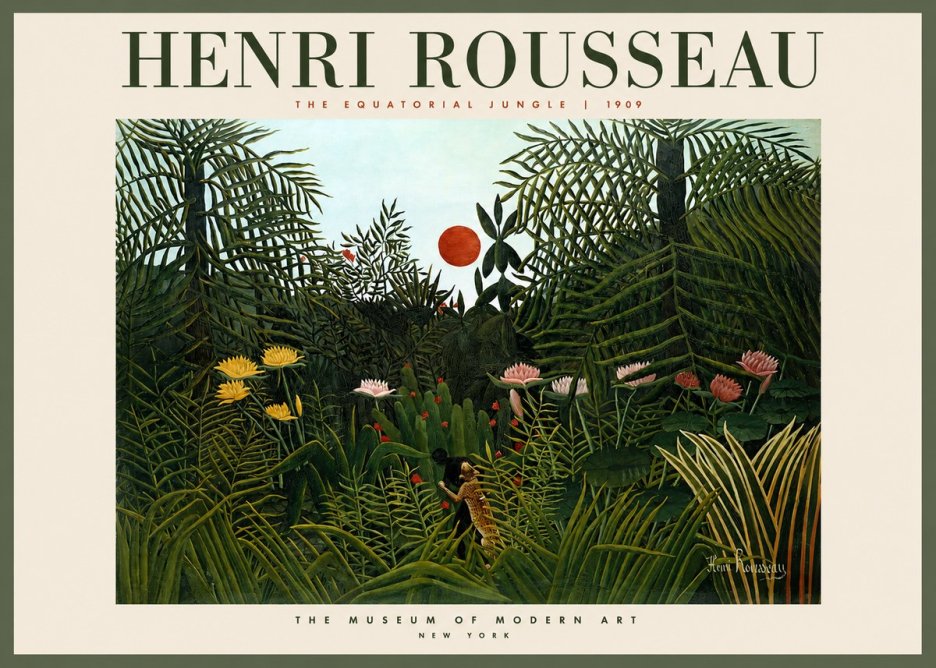 Rousseau The Equatorial Jungle III No2 - Juliste