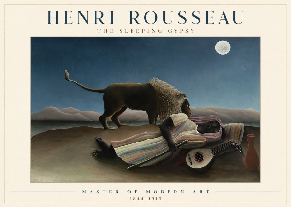 Rousseau The Sleeping Gypsy No1 - Juliste