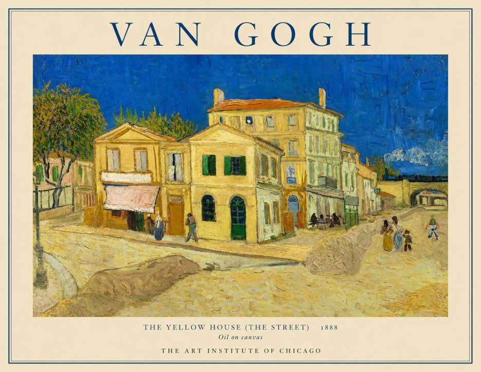 Van Gogh The Yellow House (the Street) No1 - Juliste