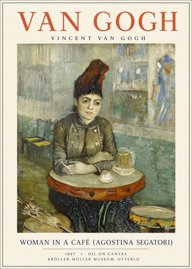 Van Gogh Woman in a Café (Agostina Segatori) No3 - Juliste