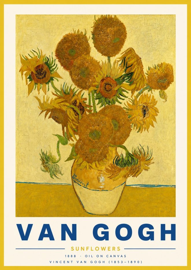 Van Gogh Sunflowers II No3 - Juliste