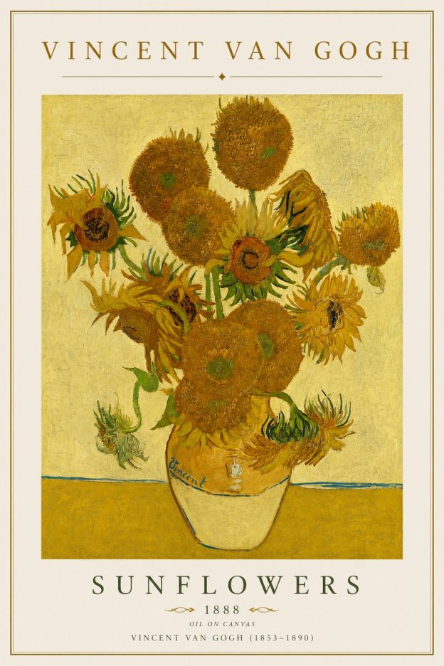 Van Gogh Sunflowers II No4 - Juliste