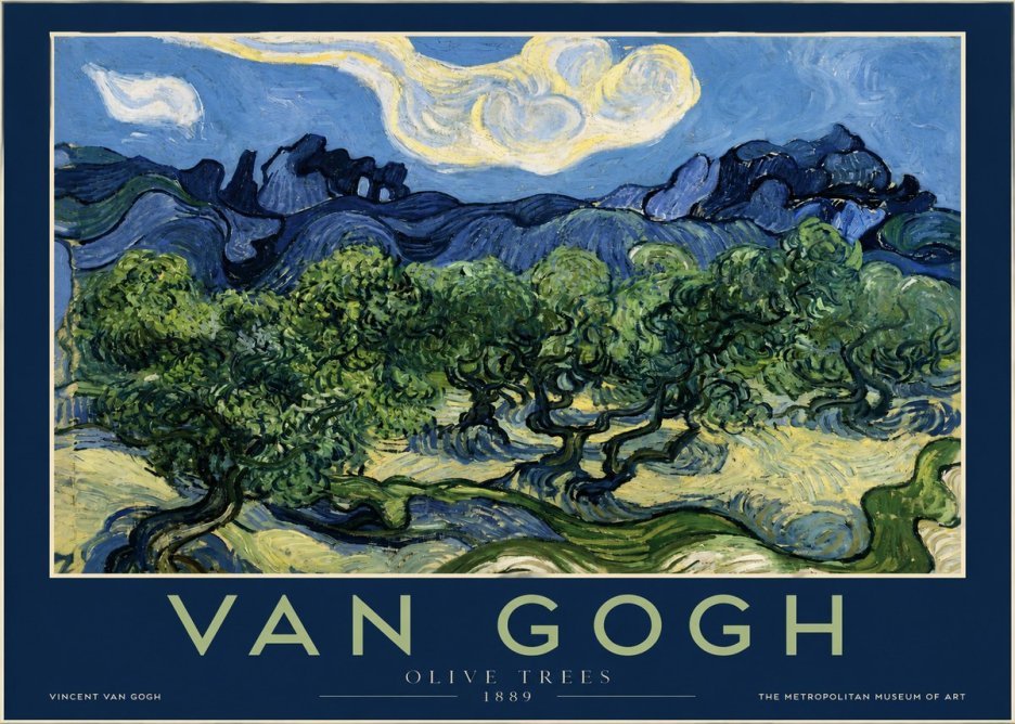 Van Gogh Olive Trees No2 - Juliste