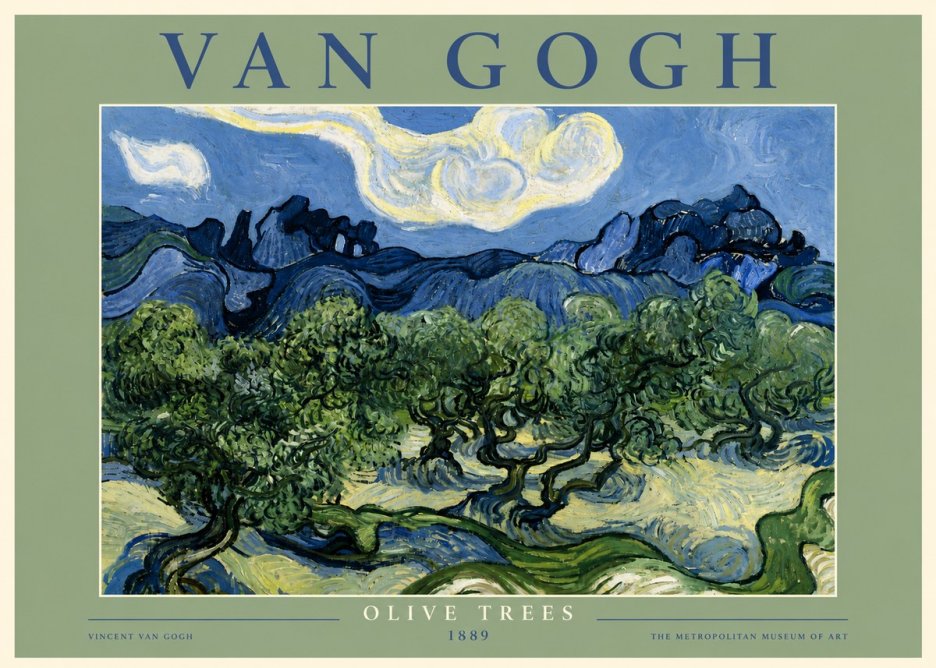 Van Gogh Olive Trees No5 - Juliste