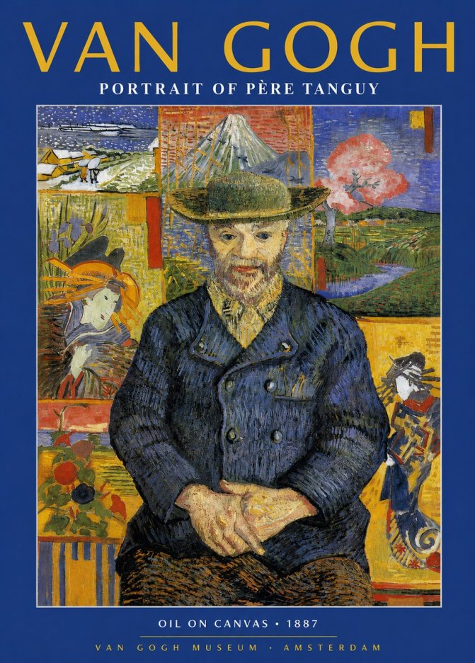 Van Gogh Portrait of Père Tanguy I No2 - Juliste