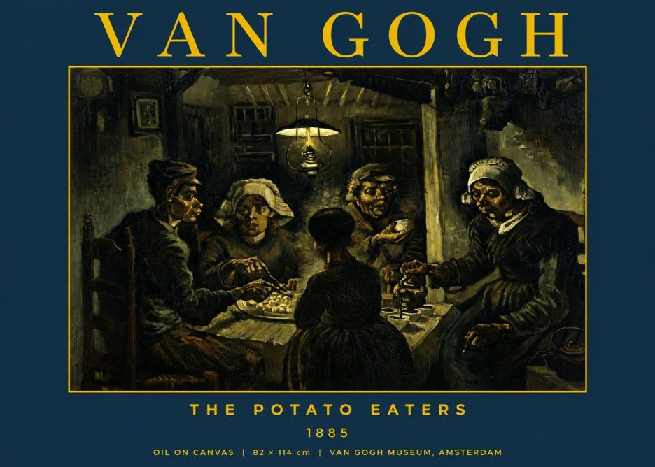 Van Gogh The Potato Eaters II No2 - Juliste