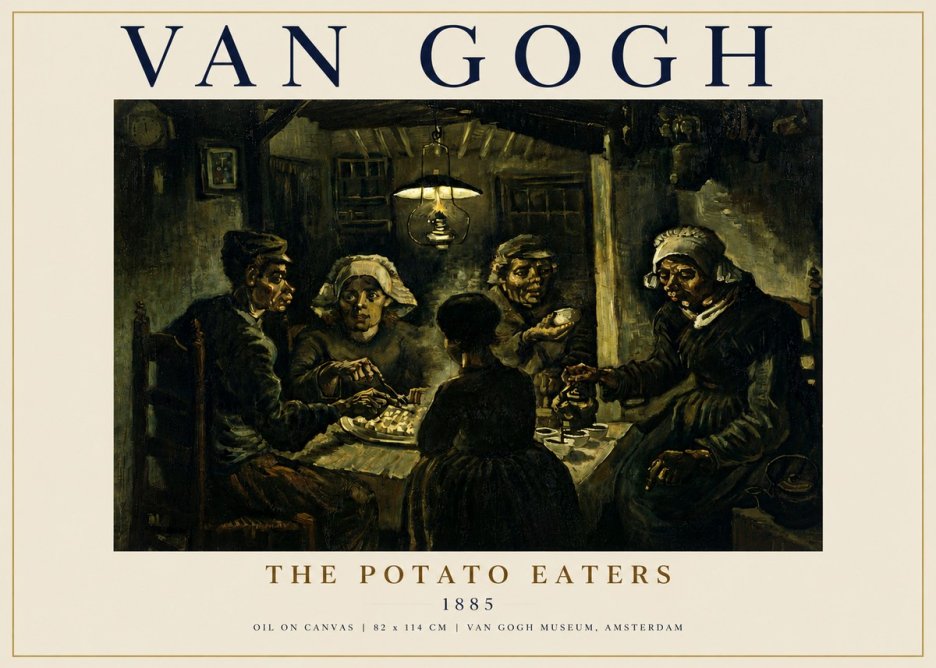 Van Gogh The Potato Eaters II No5 - Juliste