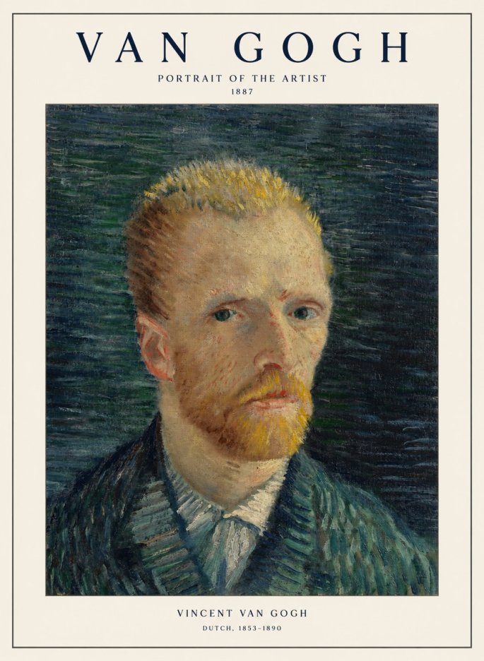 Van Gogh Portrait of the Artist II No1 - Juliste