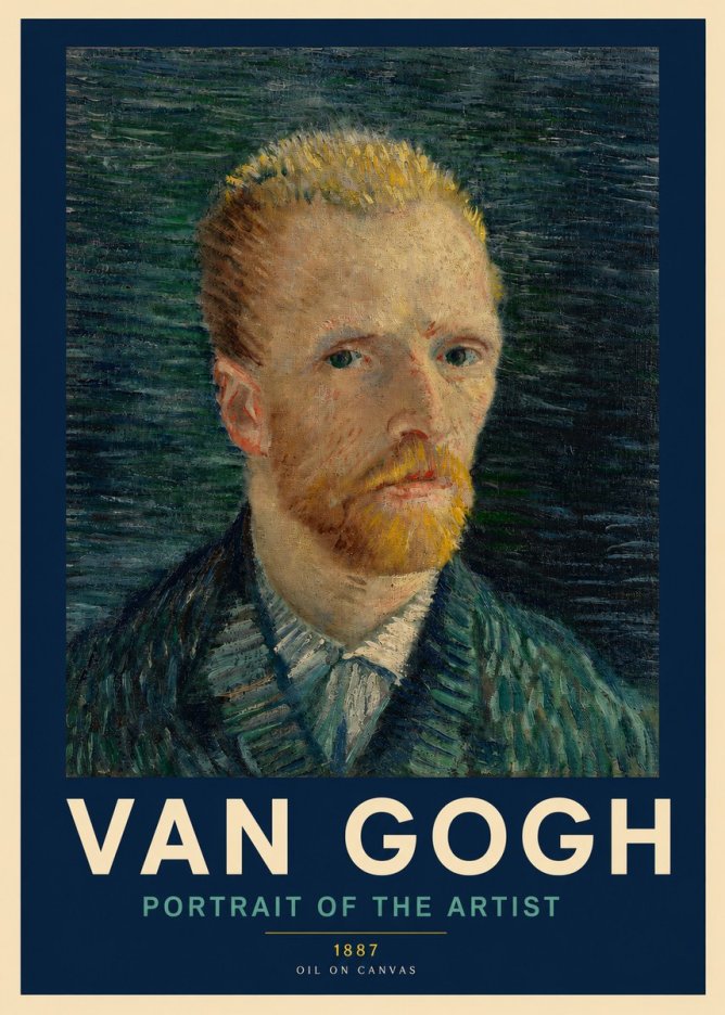 Van Gogh Portrait of the Artist II No2 - Juliste
