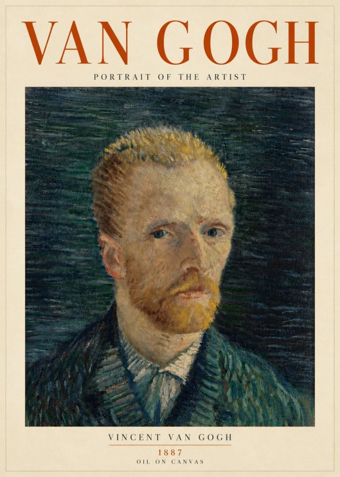 Van Gogh Portrait of the Artist II No5 - Juliste