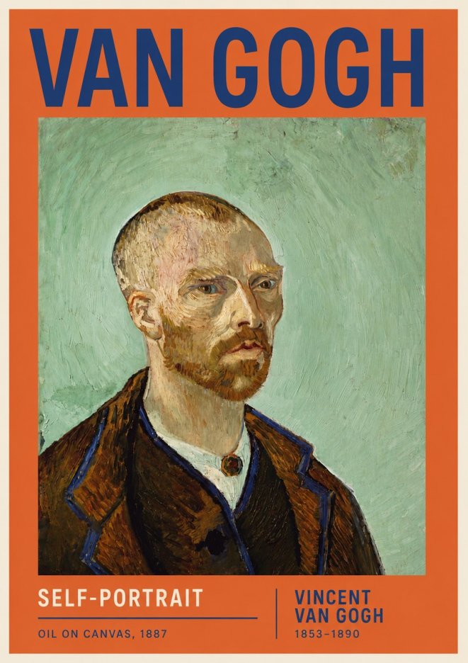 Van Gogh Self-portrait III No6 - Juliste
