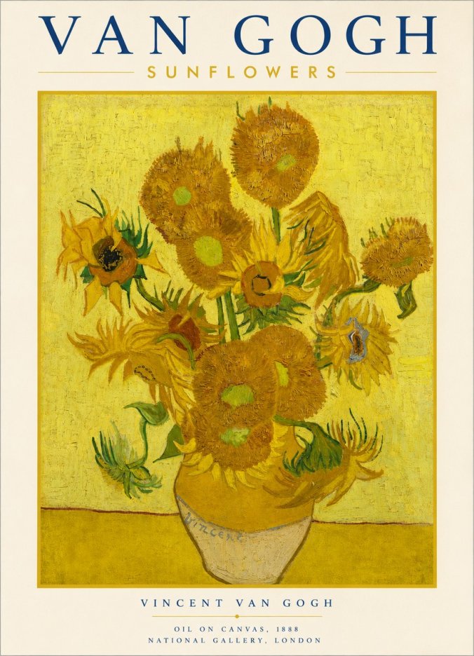 Van Gogh Sunflowers III No3 - Juliste