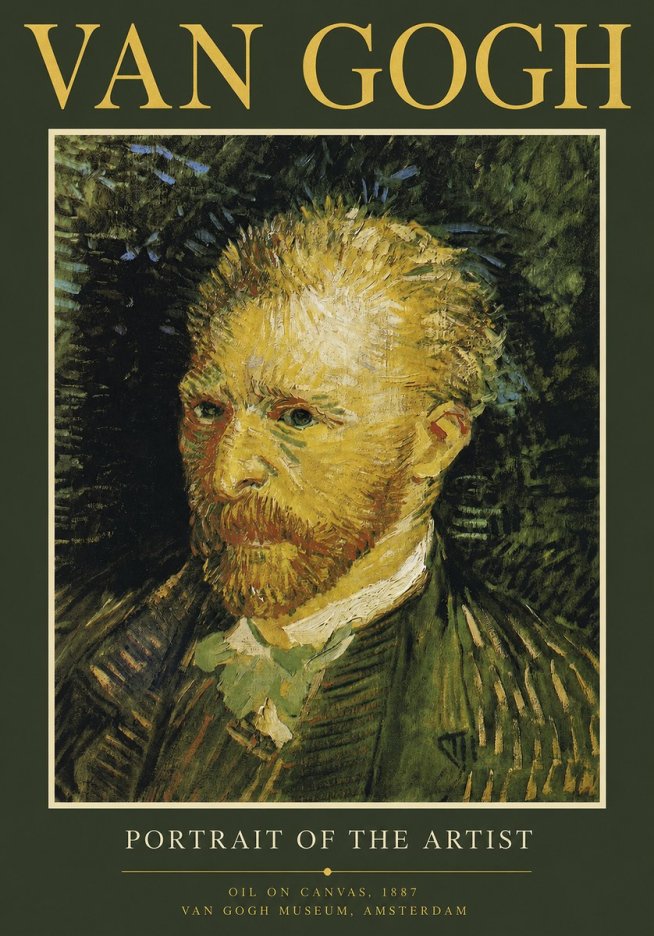 Van Gogh Portrait of the Artist III No2 - Juliste