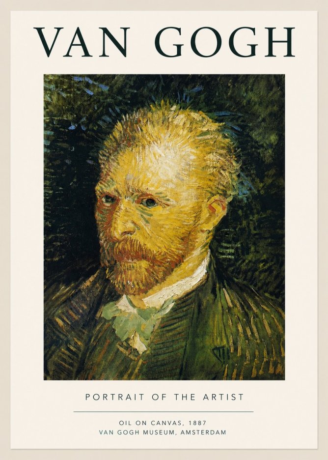 Van Gogh Portrait of the Artist III No3 - Juliste